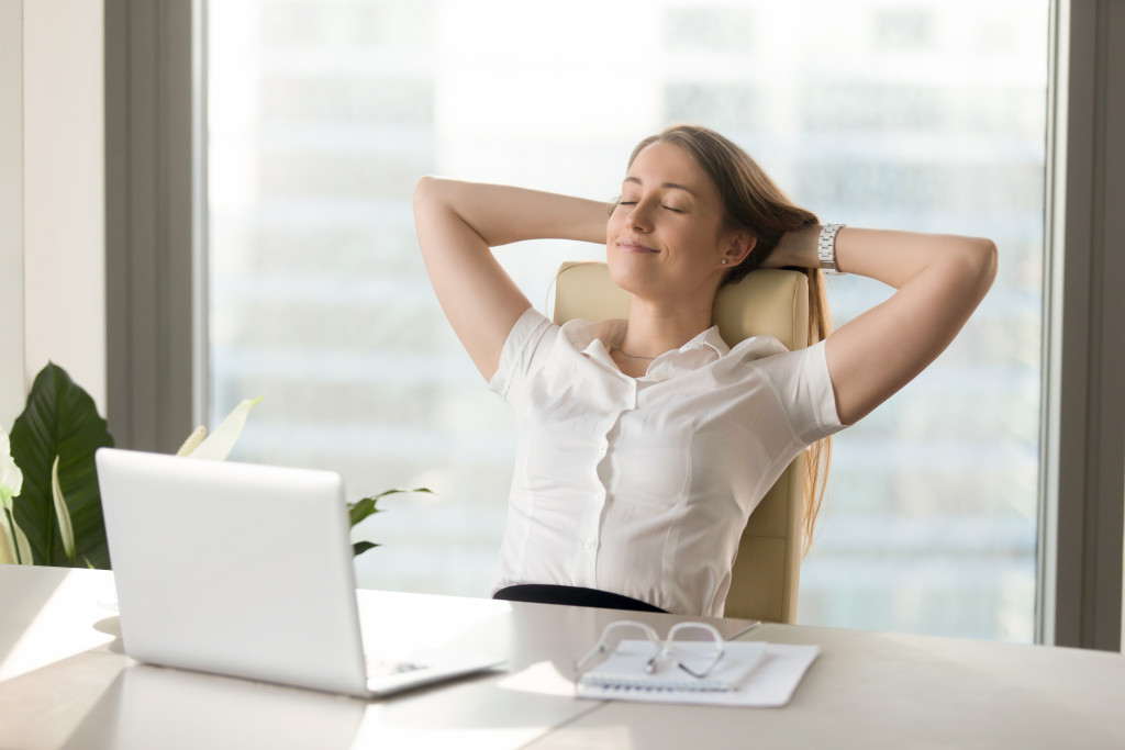 woman relaxing