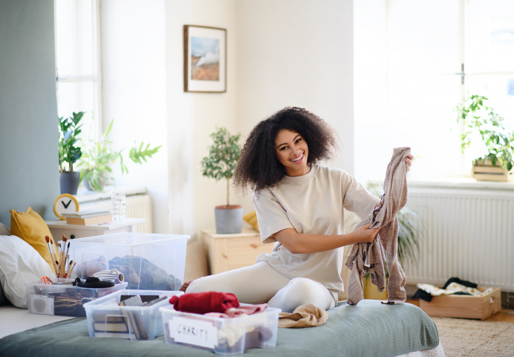 Decluttering a home